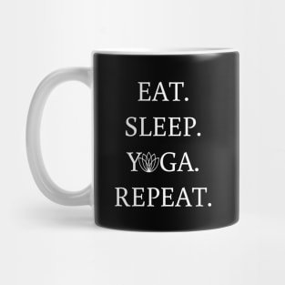 Eat sleep yoga repeat tee unisex t-shirt Mug